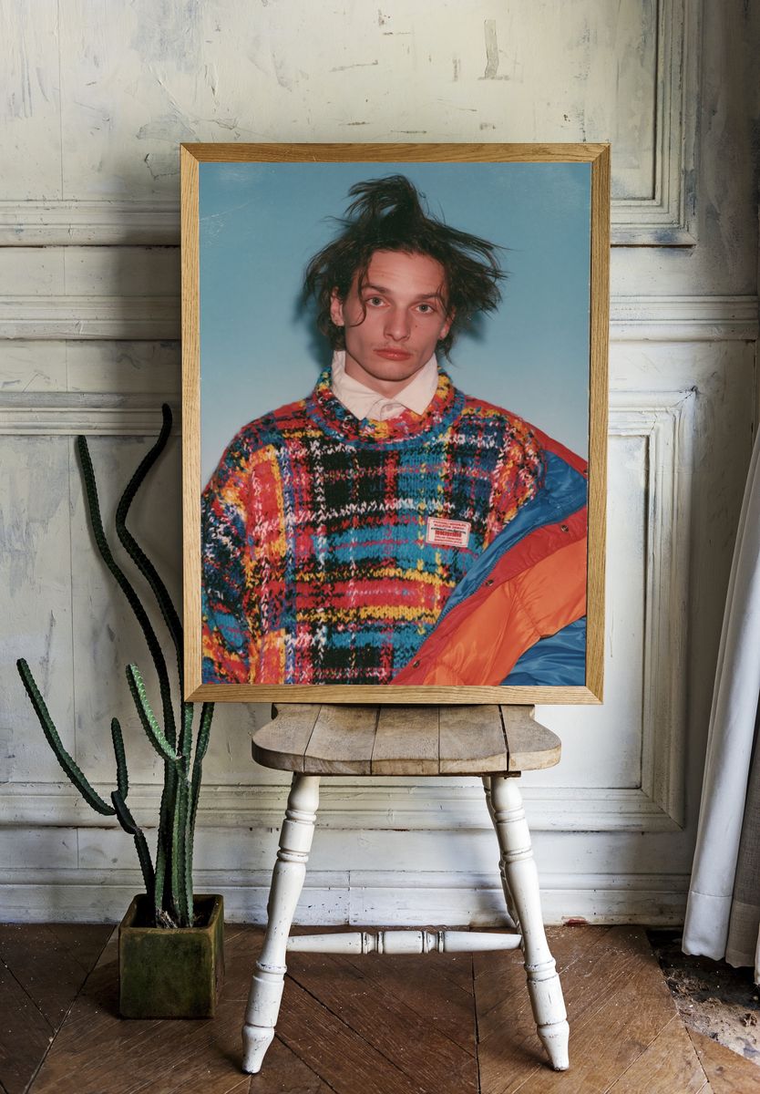 Colorful Fashion Portrait Poster. room preview
