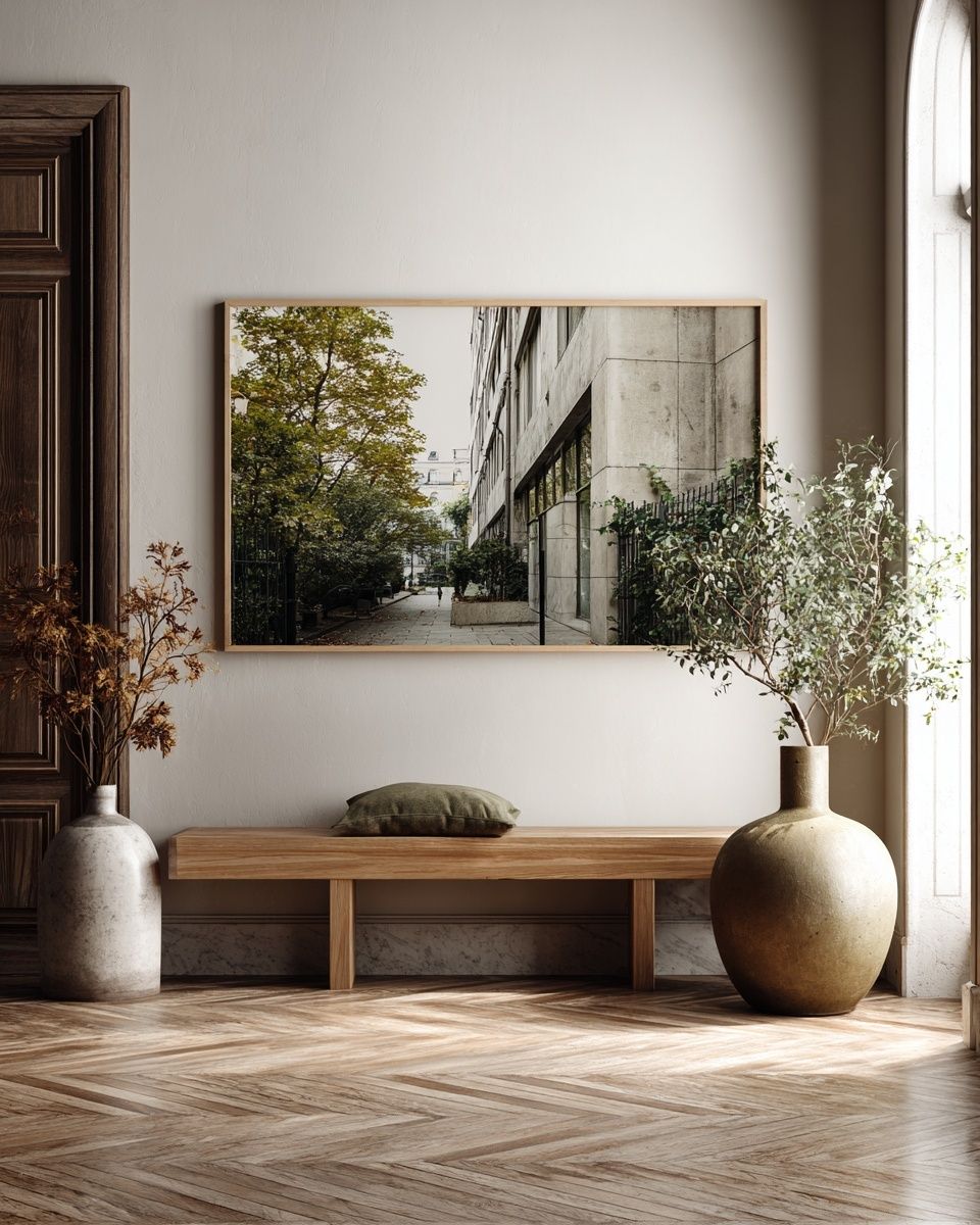 Urban Courtyard Photography Poster. poster — photography art