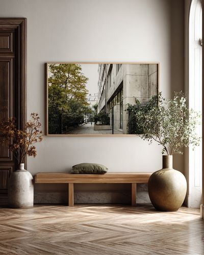 Urban Courtyard Photography Poster. poster print