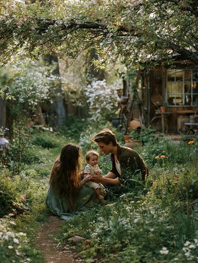 Garden Family Portrait Poster.