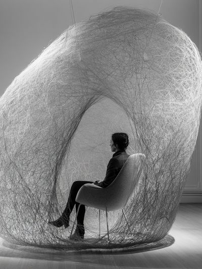 Contemplative Nest Photography Print. poster