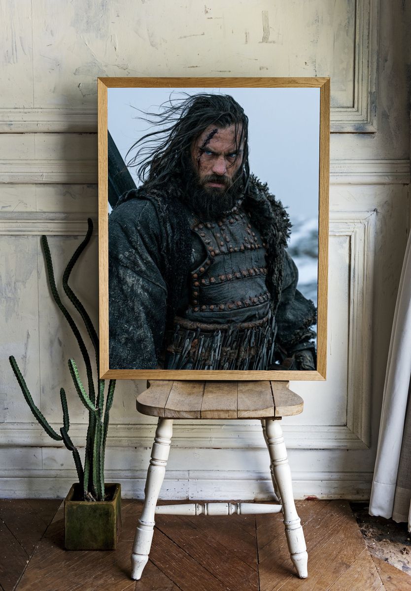 Warrior in the Snow Photography Poster. room preview