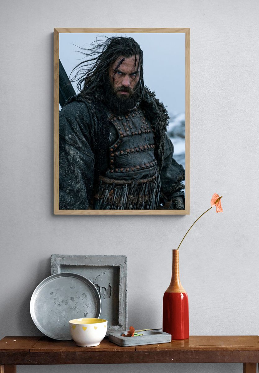 Warrior in the Snow Photography Poster. — room view 3