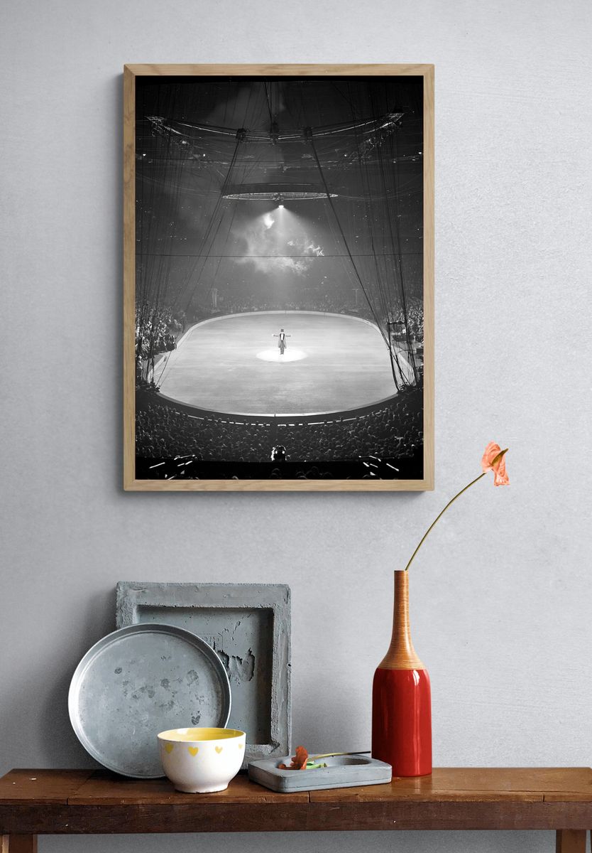 Circus Ring Spotlight Photography Poster. — room view 3