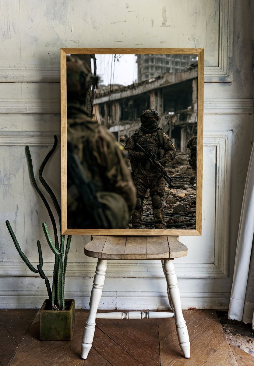 Urban Combat Photography Poster. room preview