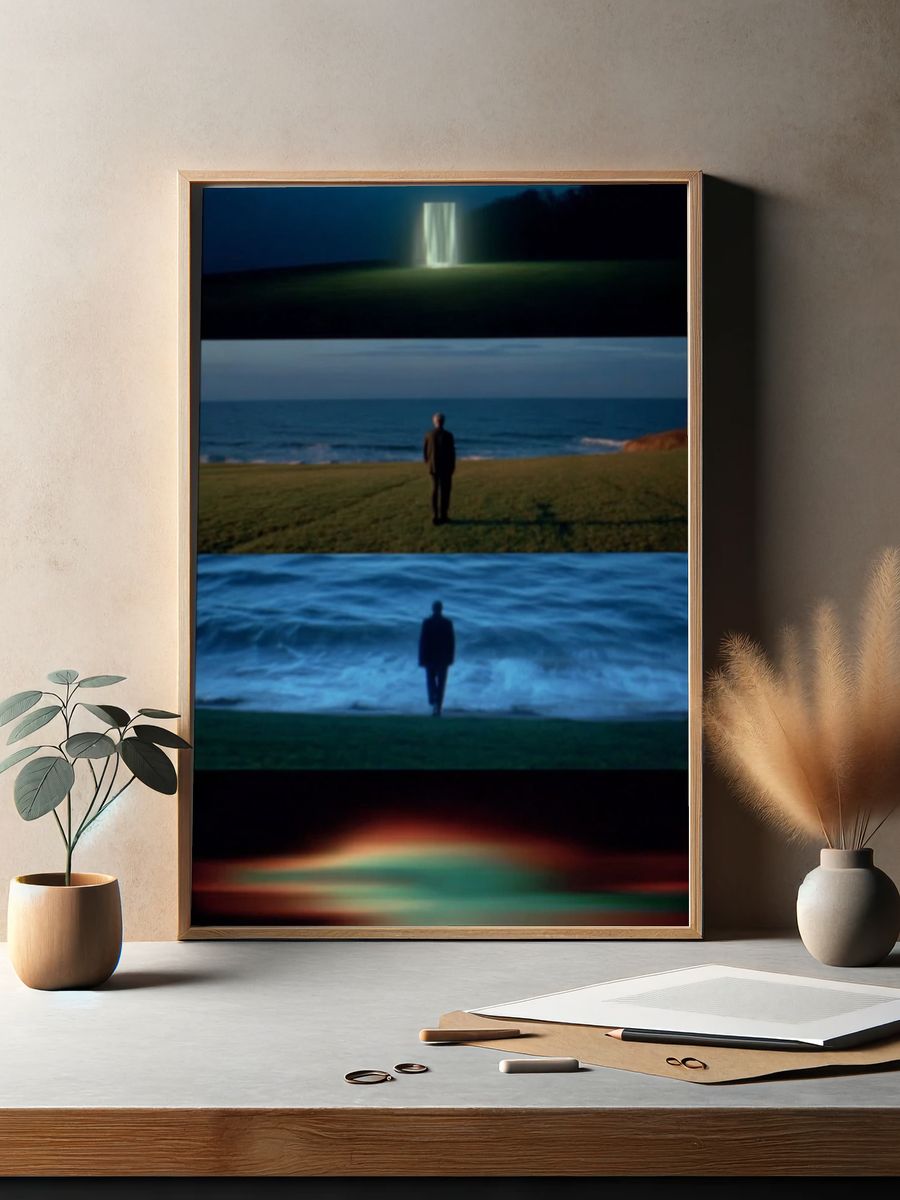 Dreamlike Seascape Photography Poster. — room view 2