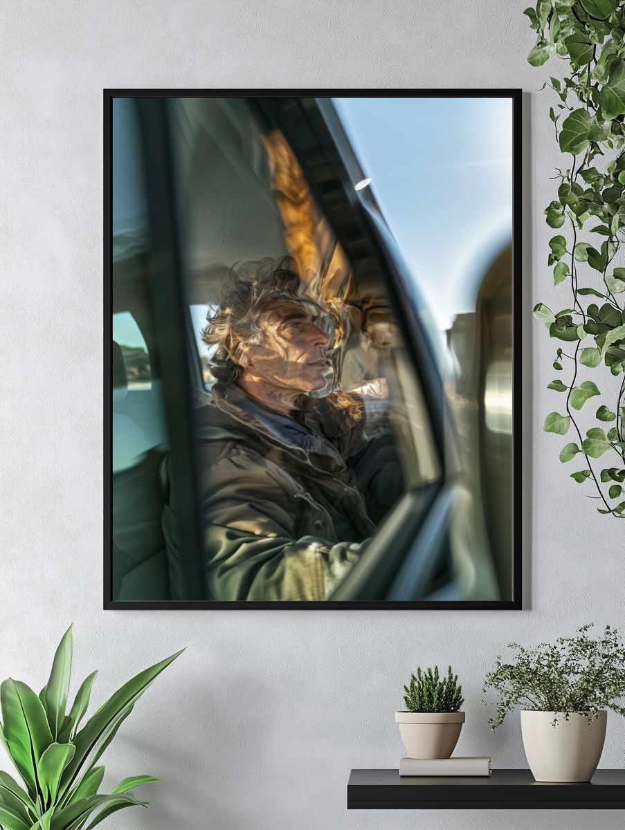 Reflective Car Portrait Photography Poster. — room view 4