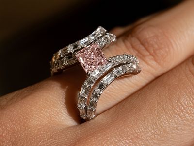 Diamond Ring Close-Up Photography Poster. poster