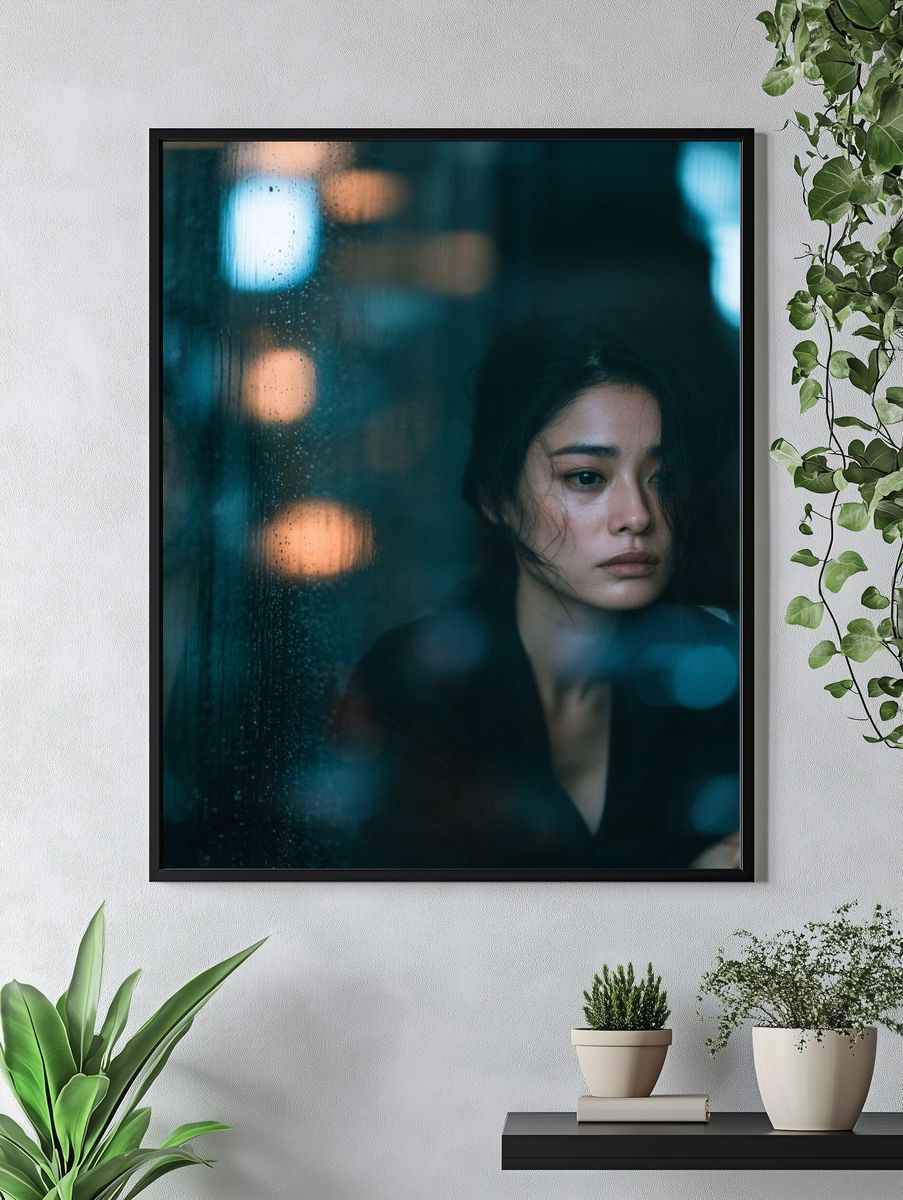 Moody Portrait Photography Poster. — room view 4