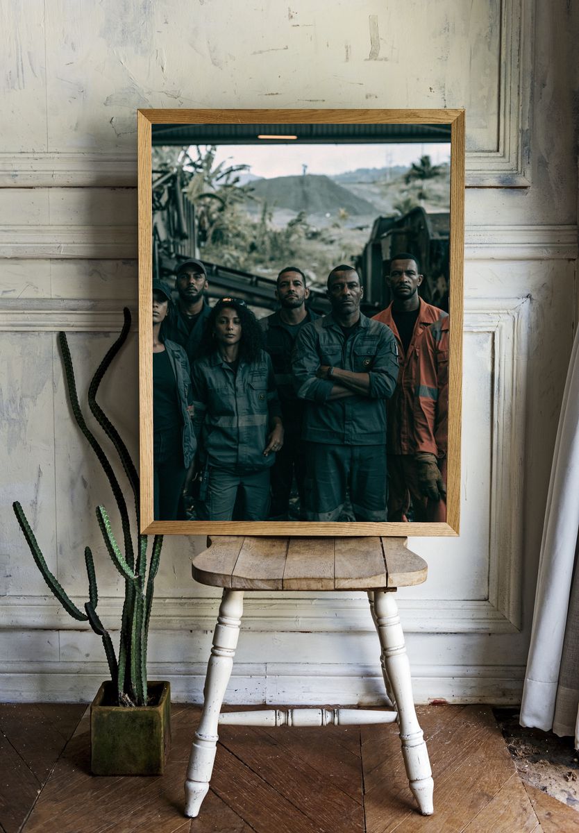 Industrial Crew Portrait Poster. room preview