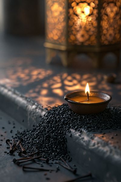 Candlelit Still Life Photography Poster.