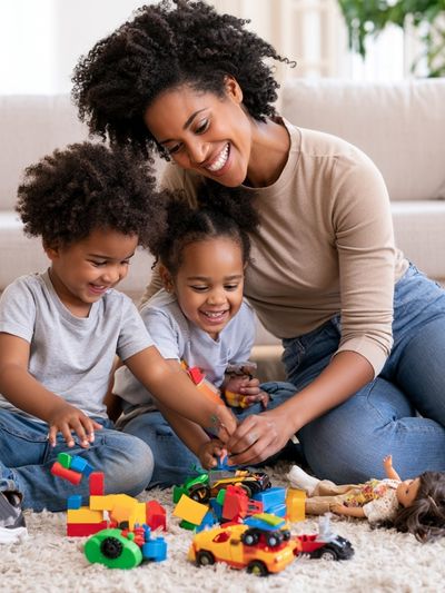 Family Playtime Photography Poster.