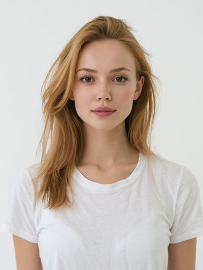 Minimalist Blonde Portrait Print.