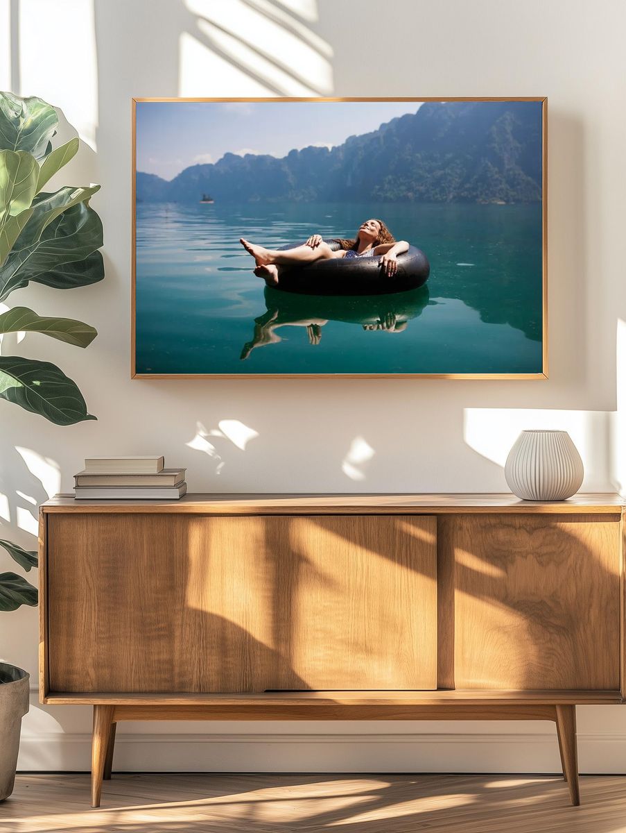 Lake Relaxation Photography Poster. — room view 3