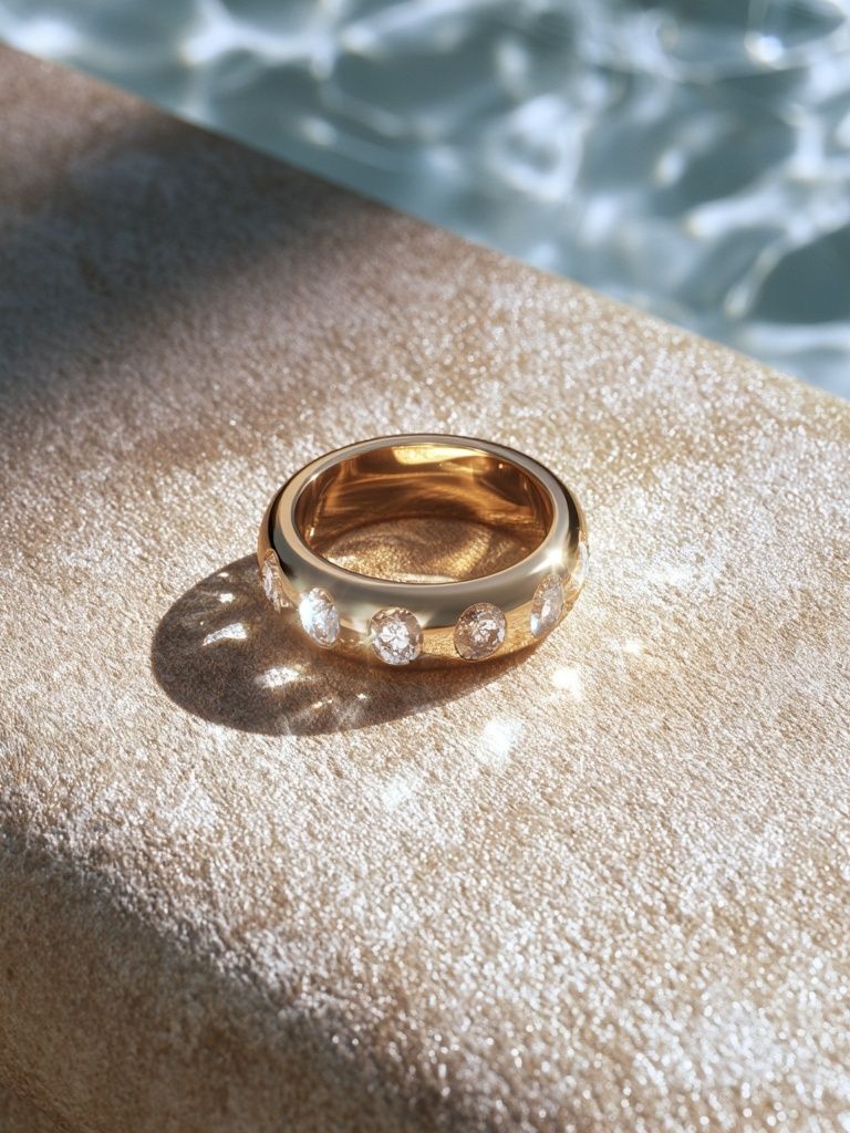 Gold Diamond Ring Photography Poster. poster — photography art