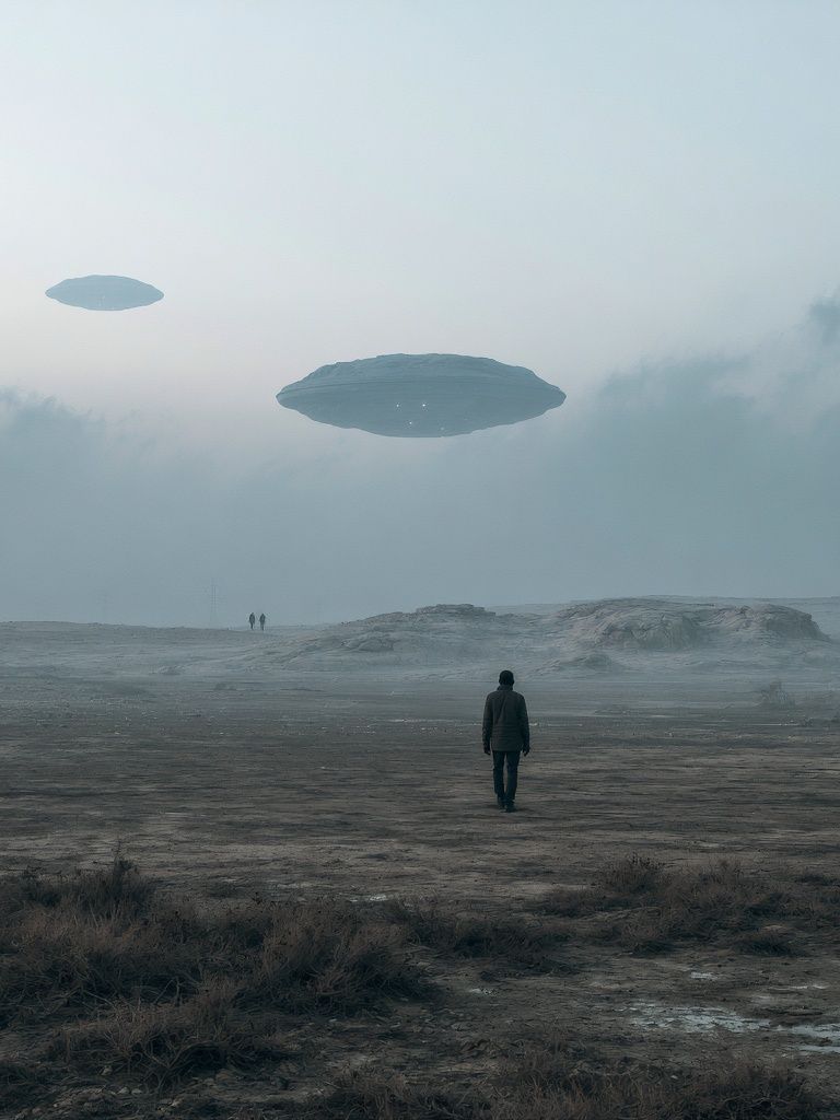 Misty Alien Landscape Photography Poster. poster — photography art