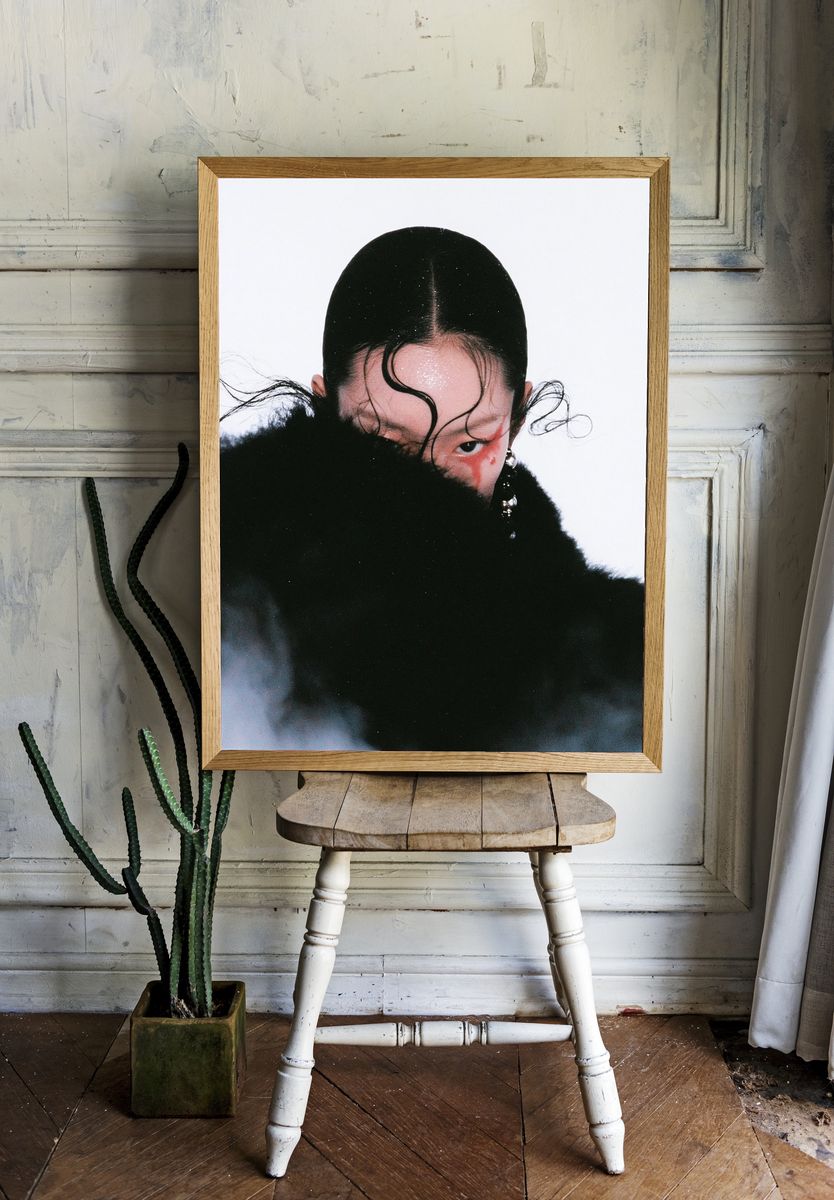 Moody Portrait Photography Poster. room preview