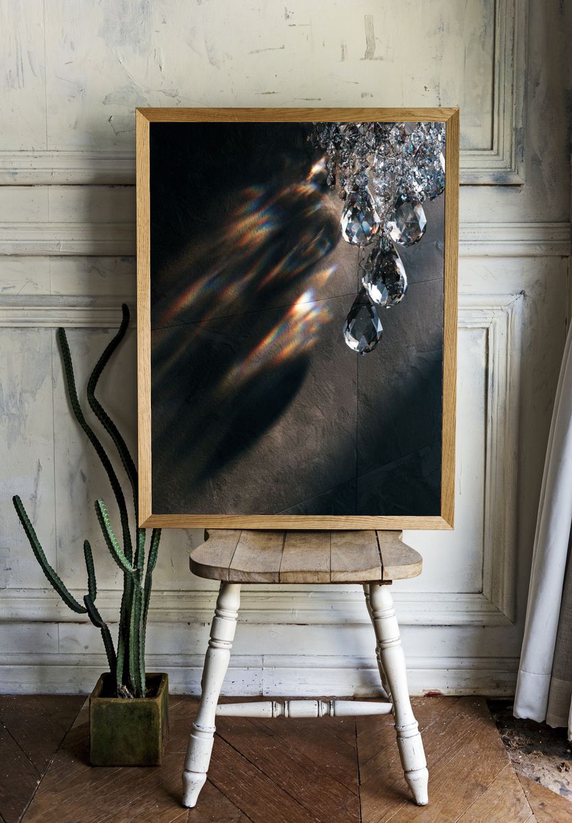 Crystal Chandelier Light Poster. room preview