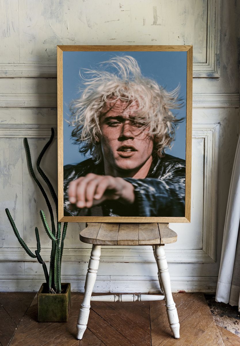 Blond Rock Portrait Print. room preview
