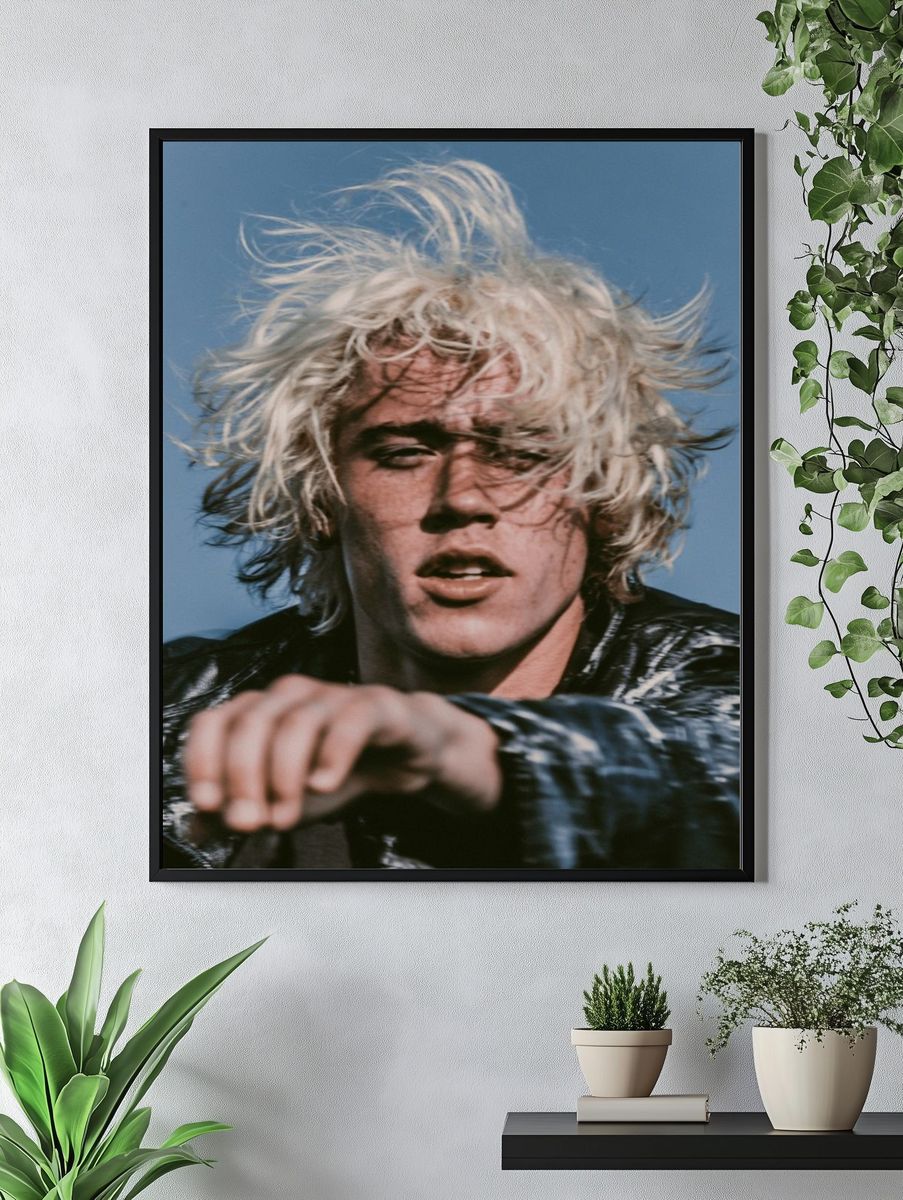 Blond Rock Portrait Print. — room view 4
