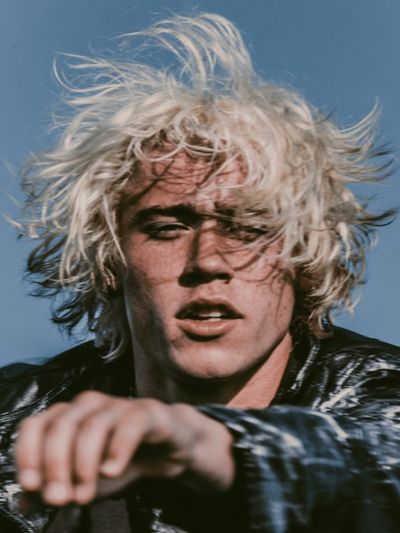 Blond Rock Portrait Print. poster