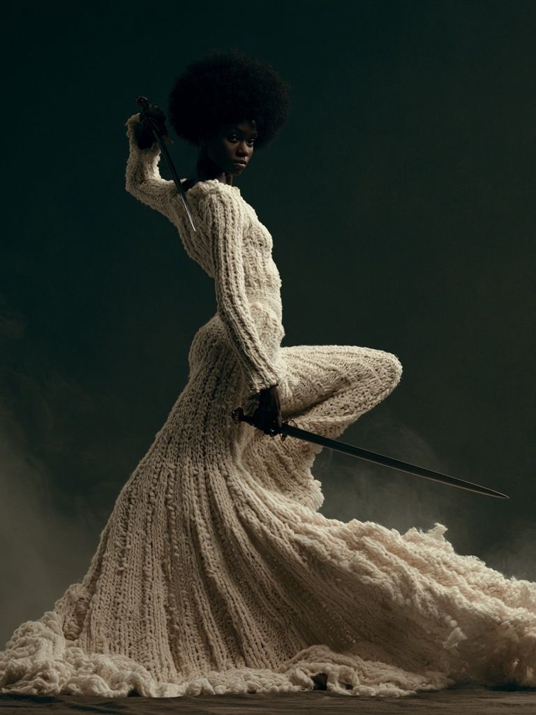 Afrofuturist Warrior Portrait Poster. poster — photography art