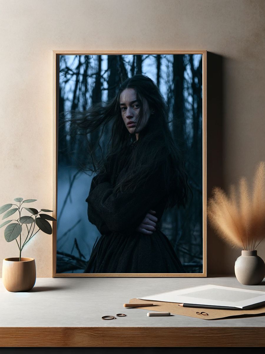 Misty Forest Portrait Print. — room view 2