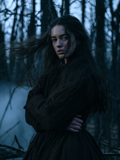 Misty Forest Portrait Print.