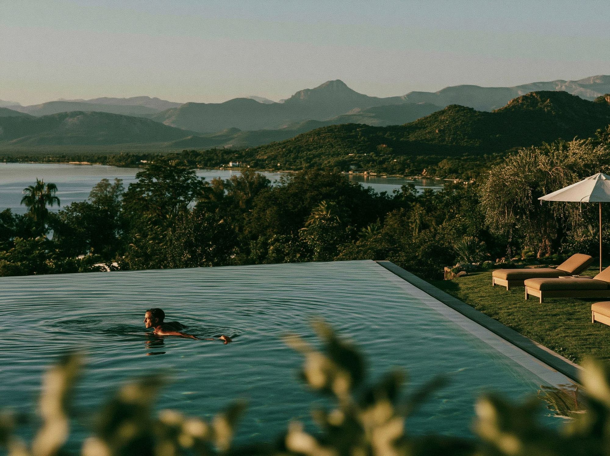 Tropical Infinity Pool Landscape Poster. poster detail
