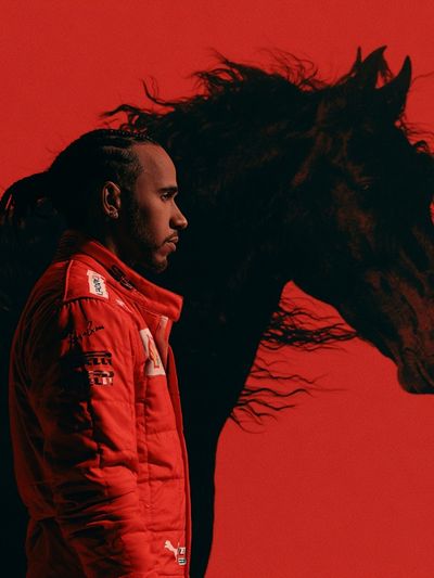 Red Racing Portrait Poster. poster