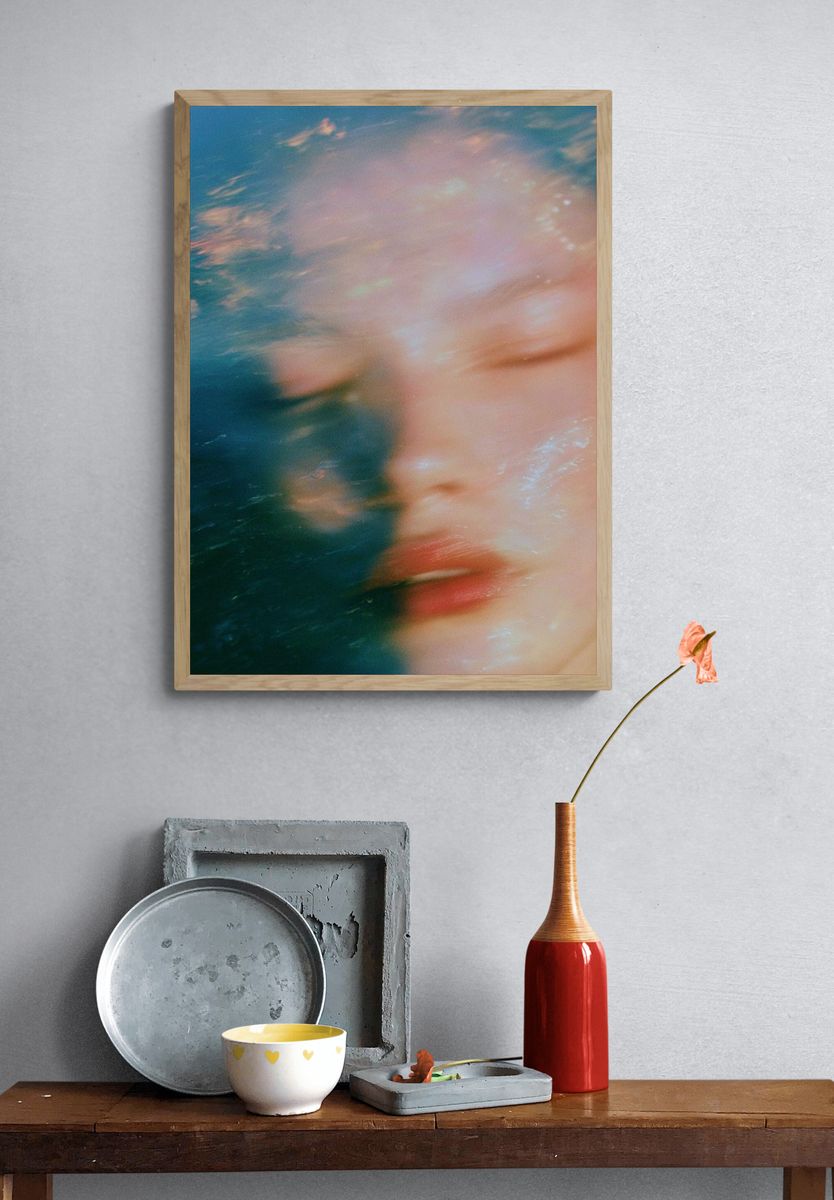 Dreamy Underwater Portrait Print. — room view 3
