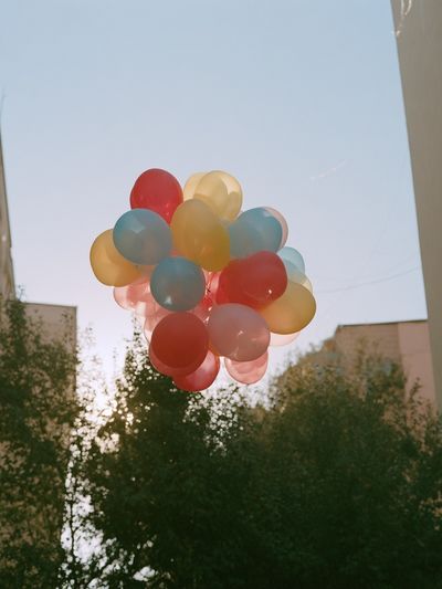 Floating Balloons Street Photography Poster.