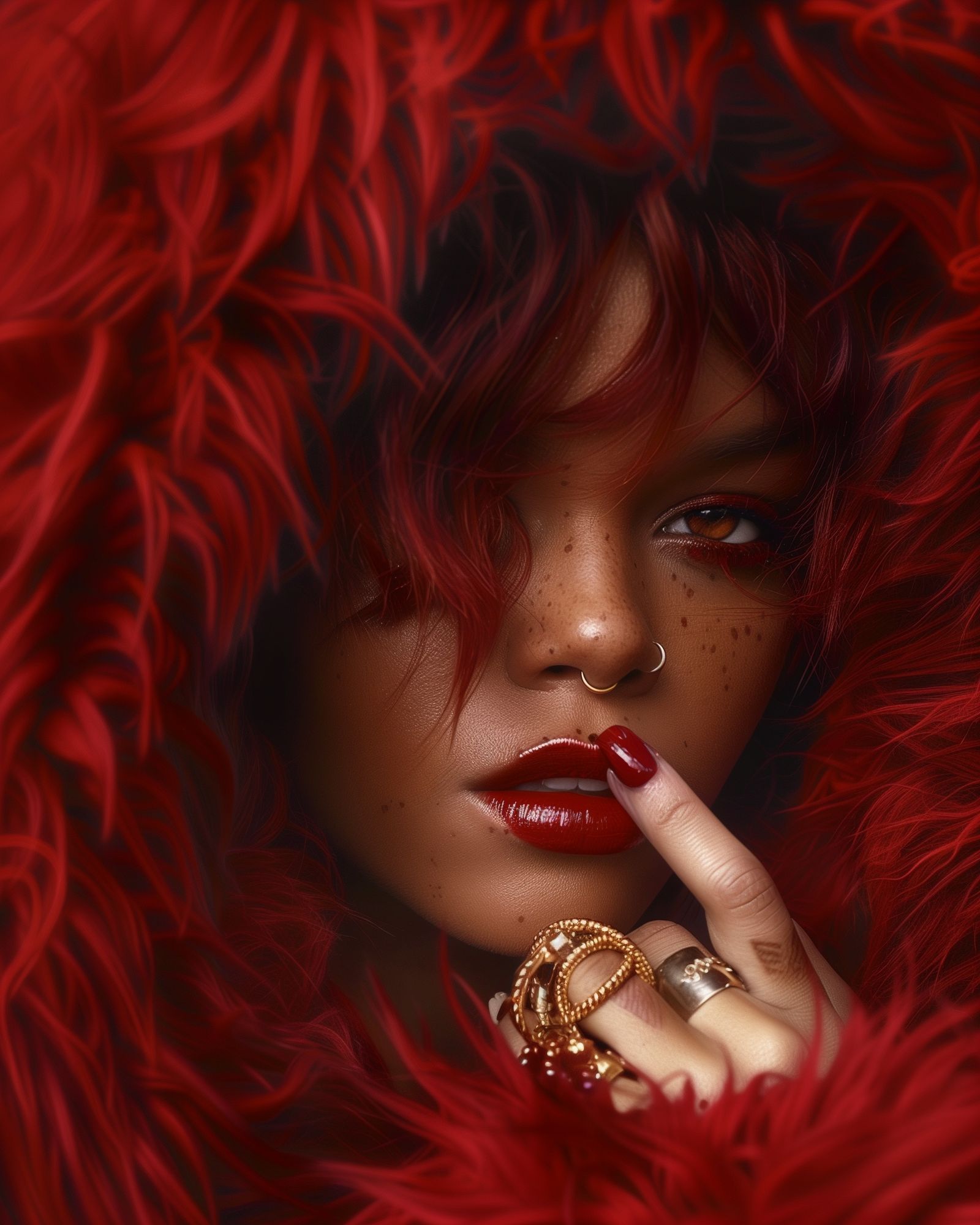 Red Velvet Portrait Print. poster detail