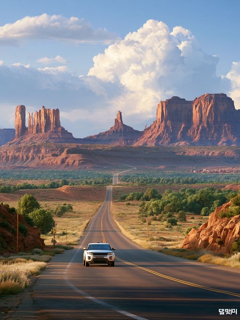 Desert Highway Landscape Poster. poster detail