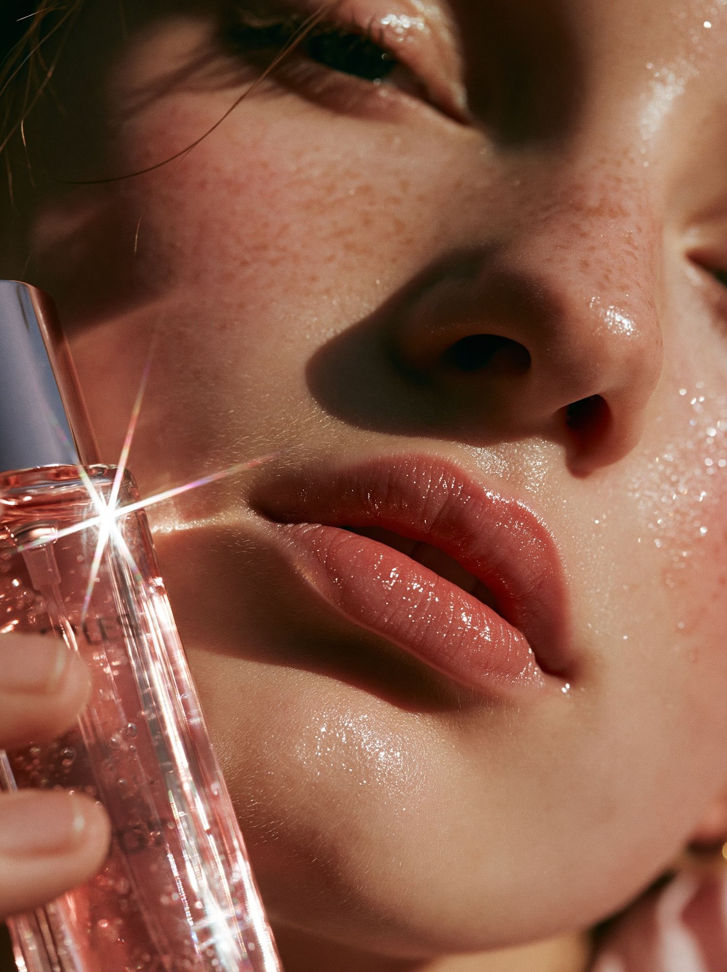 Glossy Beauty Close-Up Poster. poster detail