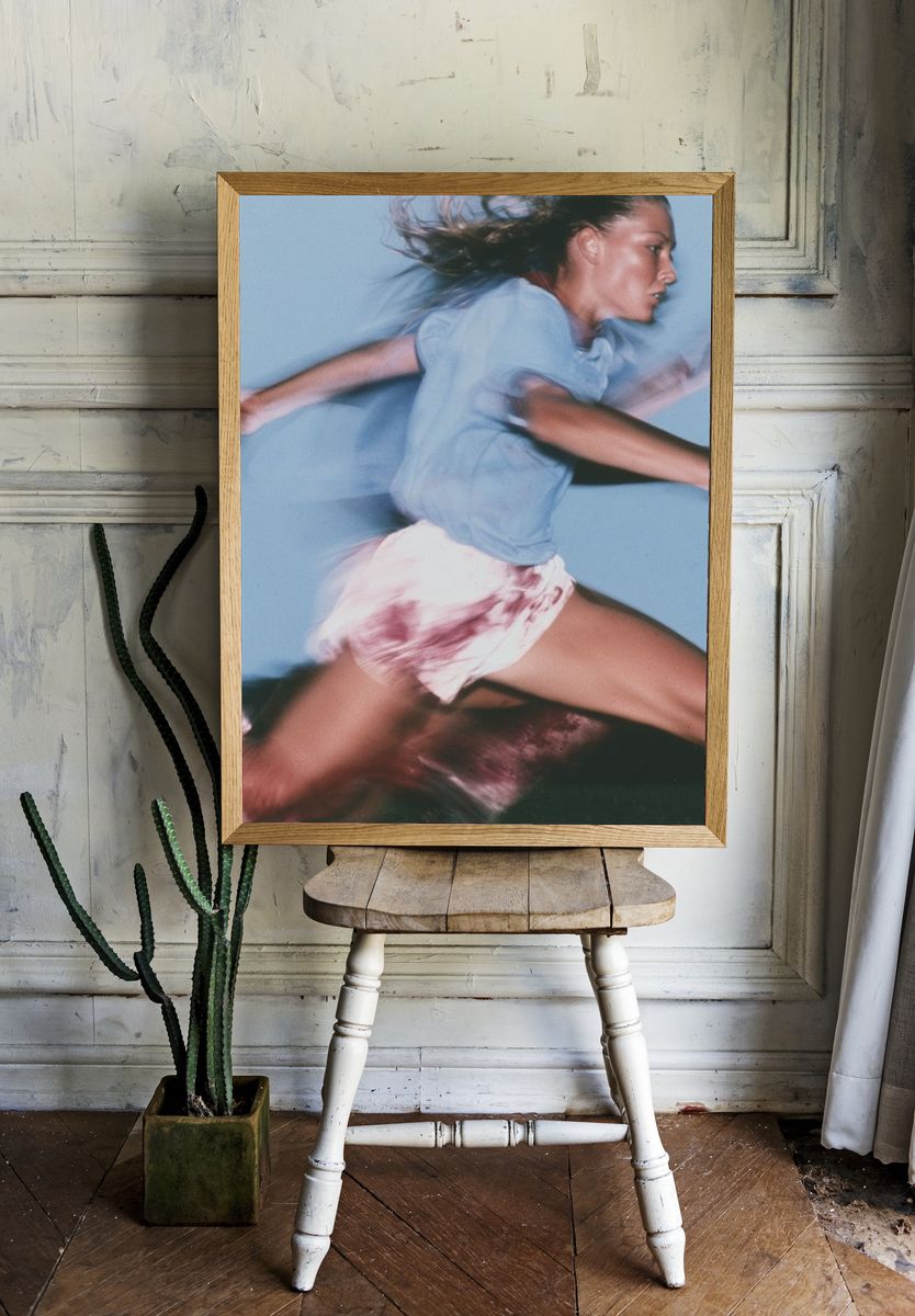 Blurred Runner Fashion Photography Poster. room preview