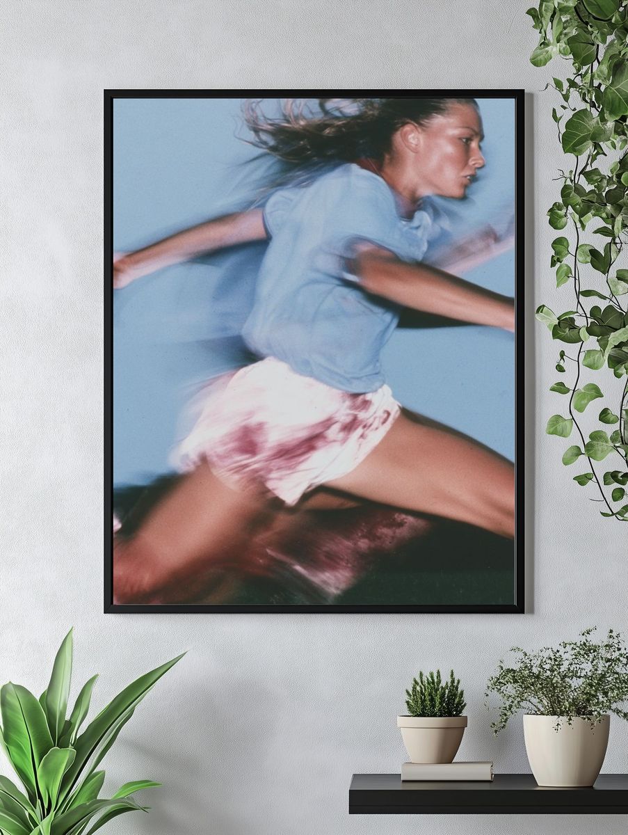 Blurred Runner Fashion Photography Poster. — room view 4