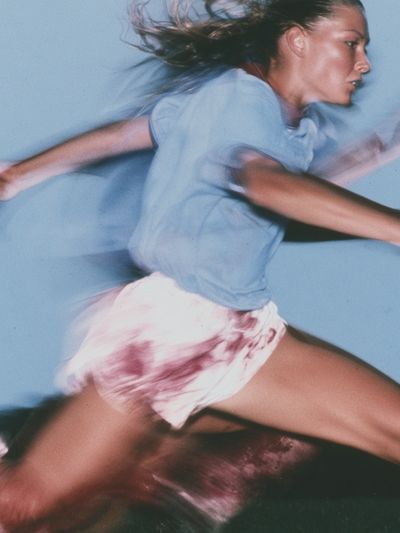 Blurred Runner Fashion Photography Poster. poster