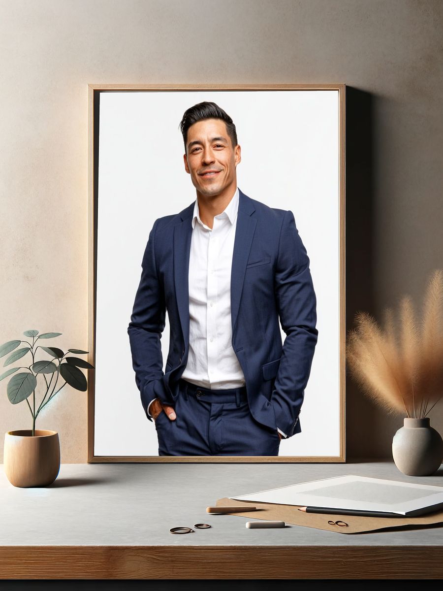 Confident Business Portrait Photography Poster. — room view 2
