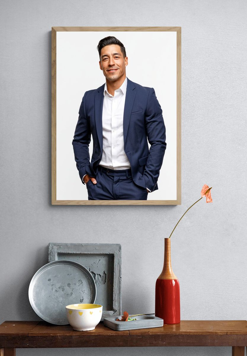 Confident Business Portrait Photography Poster. — room view 3