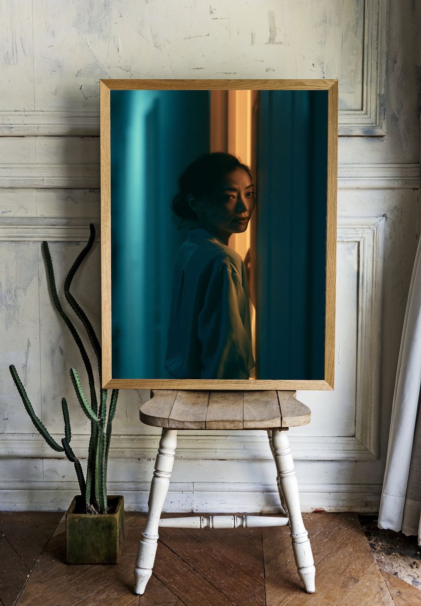Moody Portrait Photography Poster. room preview