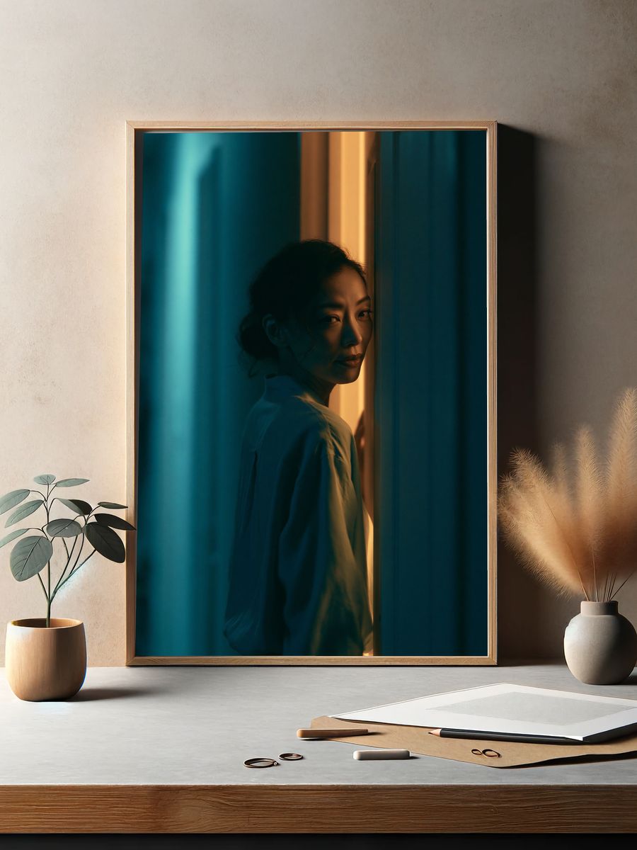 Moody Portrait Photography Poster. — room view 2