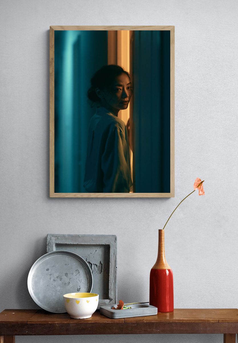 Moody Portrait Photography Poster. — room view 3