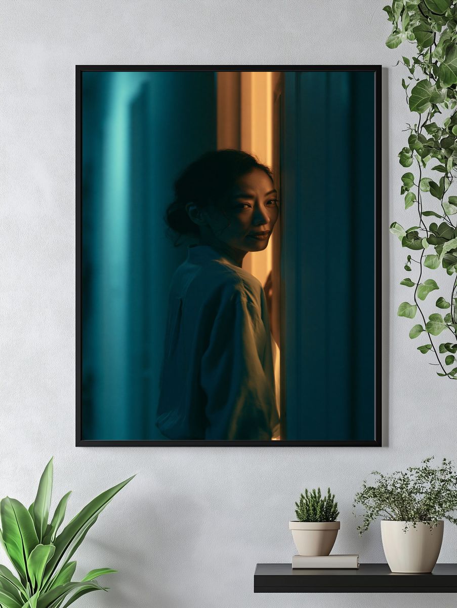Moody Portrait Photography Poster. — room view 4