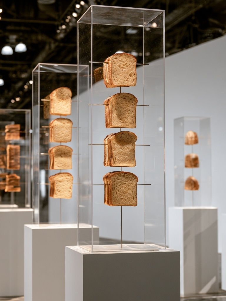 Bread Installation Photography Poster. poster detail