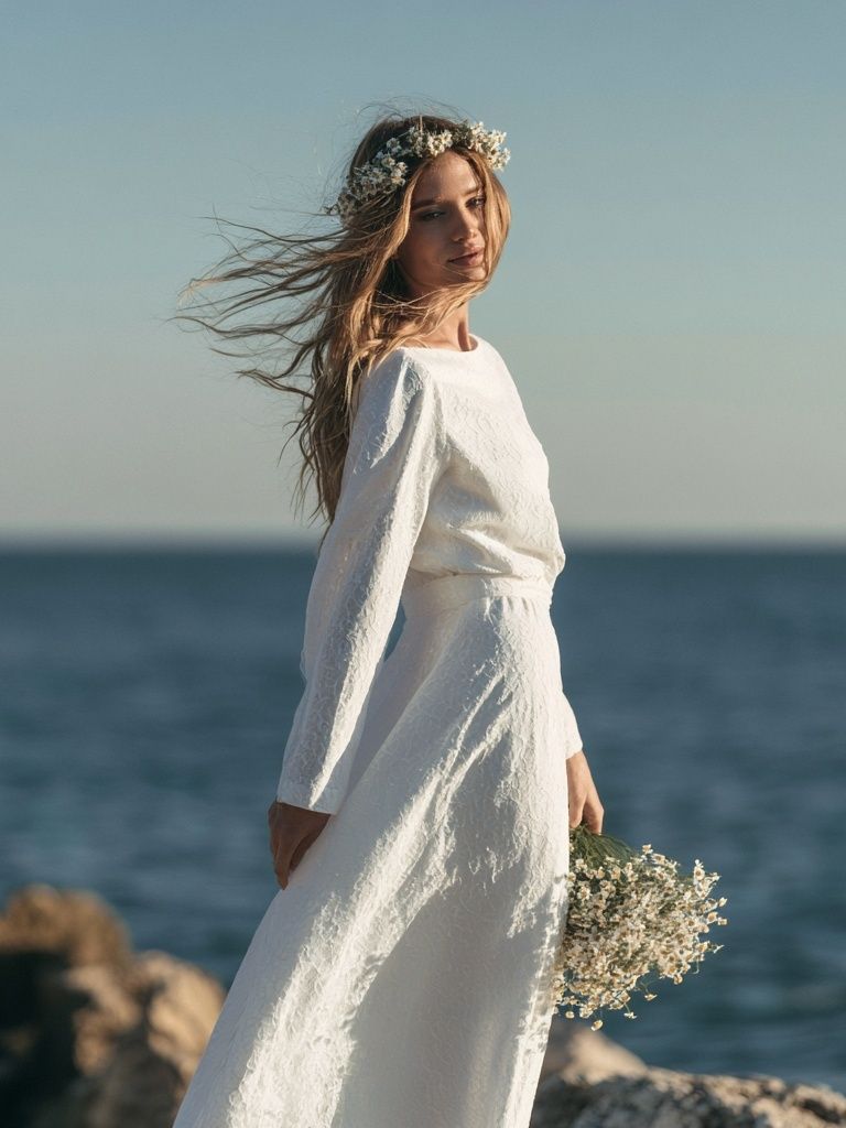 Seaside Bride Photography Poster. poster detail