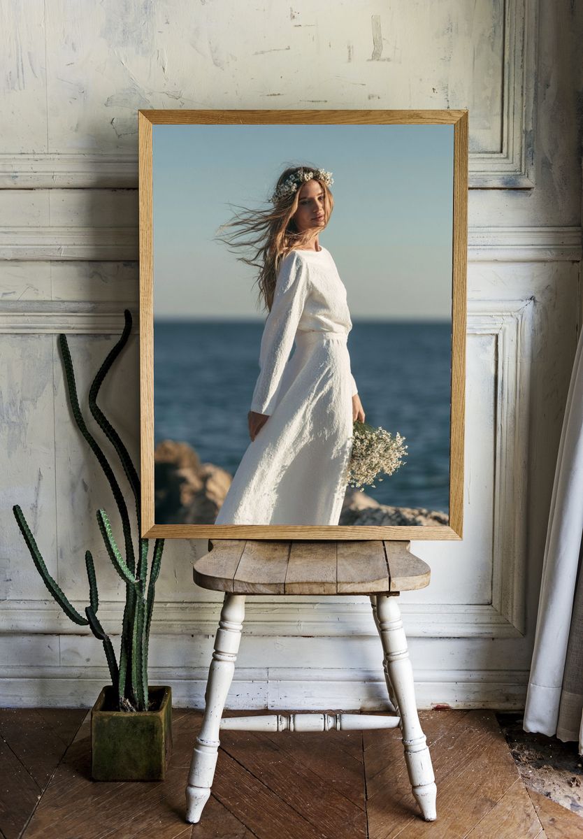 Seaside Bride Photography Poster. room preview