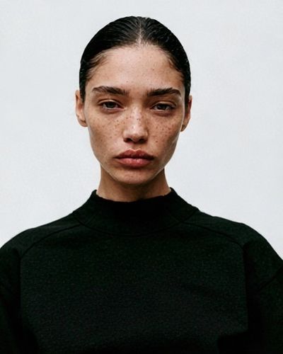 Freckled Portrait Photography Poster.