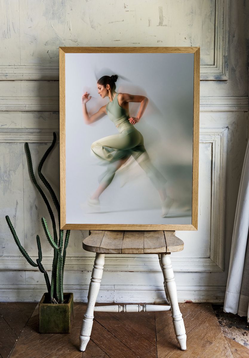 Dynamic Runner Photography Poster. room preview