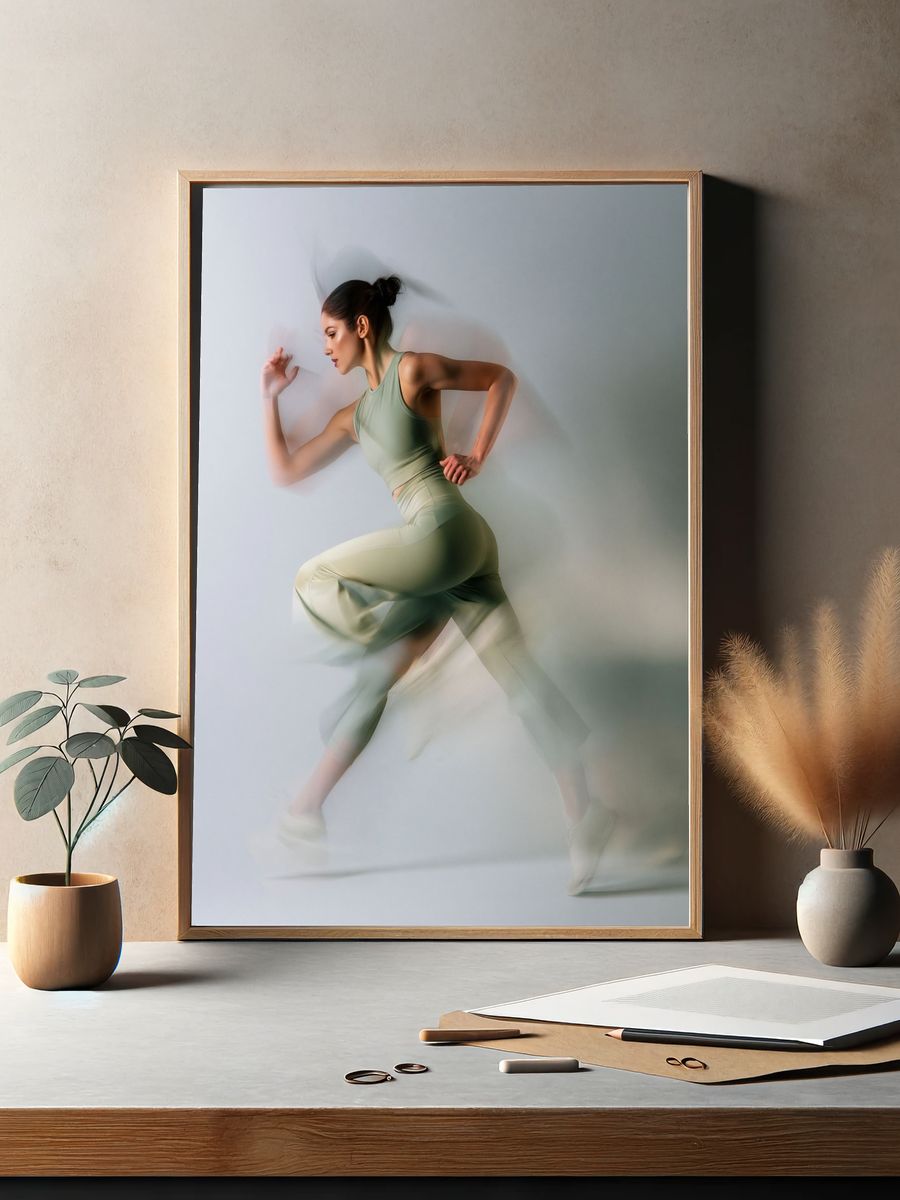 Dynamic Runner Photography Poster. — room view 2